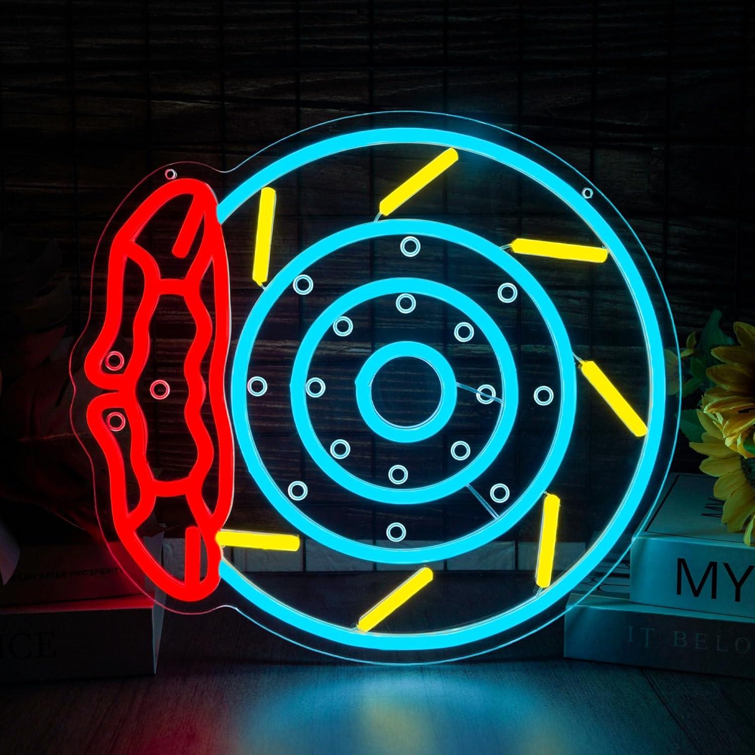 Garage Lighting Decor - Brake Pads Neon Sign LED Garage
