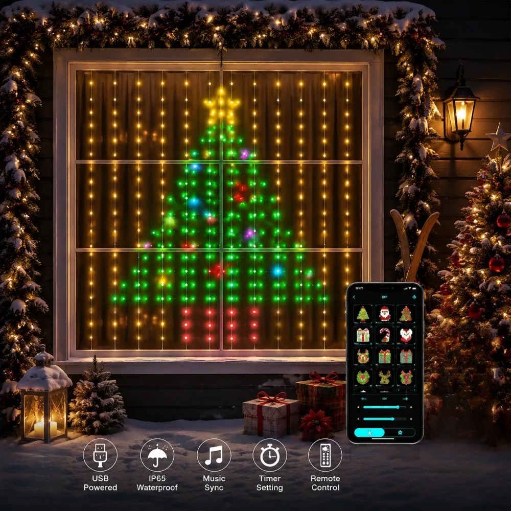 Outdoor LED Pixel Curtain Ligh - Led Lighting Wall Decor 评论和价格