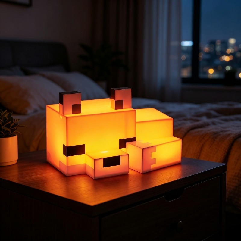 Cute Fox Night Light Hot New G - Lighting Decor Minecraft 评论和价格