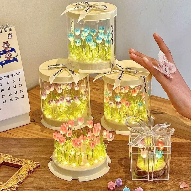 DIY Tulip Lamp Simulation Flow - Decor Lighting Table Lamps 评论和价格