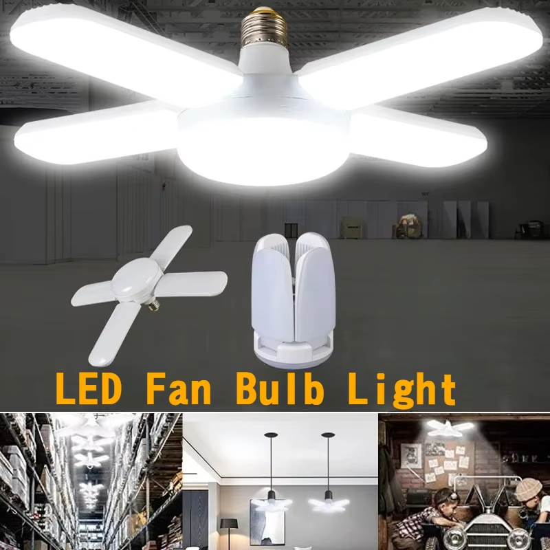 28W Fan Shape LED Bulb E27 LED - Garage Lighting Decor 评论和价格
