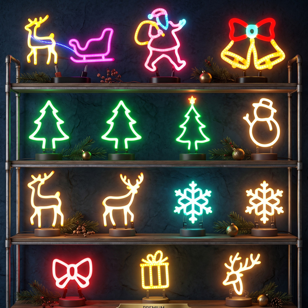 Christmas Decoration LED Neon  - Led Lighting Wall Decor 评论和价格