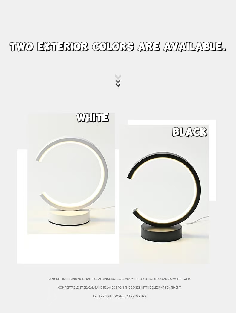 20CM LED Simple Circular Ring  - Decor Lighting Table Lamps 评论和价格