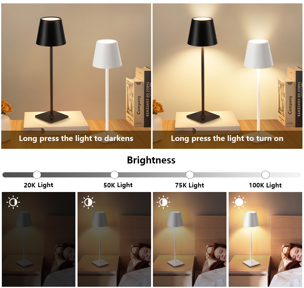 LED Rechargeable Desk Light Wi - Led Lighting Decor 评论和价格